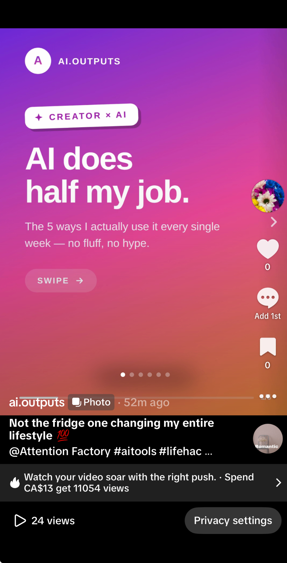 AI.OUTPUTS social post preview